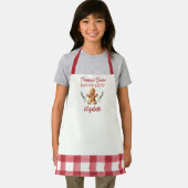 Personalized Kids Christmas Baking Crew エプロン (インサイチュ)