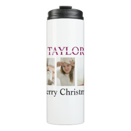 Personalized Kids Christmas Tumbler – Name & Photo タンブラー