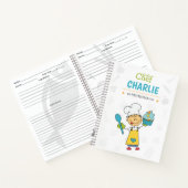 Personalized Kids Cookbook for Boys – Cupcake Them ノートブック (内部)