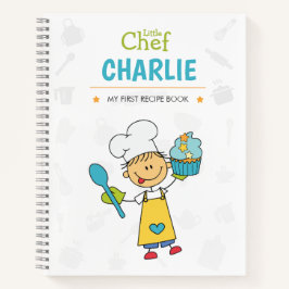 Personalized Kids Cookbook for Boys – Cupcake Them ノートブック