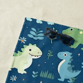 Personalized Kids' Dinosaur – Fun & Customizable ビーチタオル (インサイチュ)