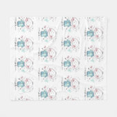 Personalized Kids Drawing フリースブランケット (正面(横))