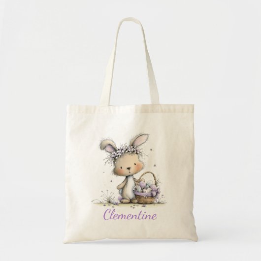 Personalized Kids Easter Tote Bag トートバッグ (正面)