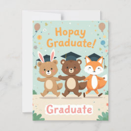 Personalized Kids Graduation Card マグネット招待状