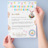 Personalized Kids Letter from Easter Bunny チラシ (手)