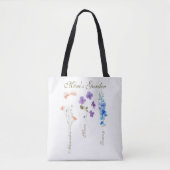Personalized Kids Name Garden Mother トートバッグ (正面)