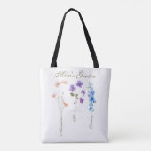 Personalized Kids Name Garden Mother トートバッグ (裏面)