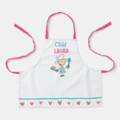 Personalized Kids Pancake Chef Apron エプロン (正面)