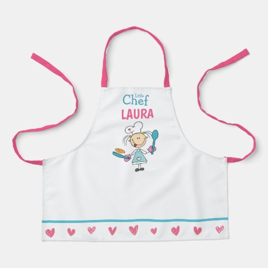 Personalized Kids Pancake Chef Apron エプロン (正面)