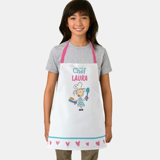 Personalized Kids Pancake Chef Apron エプロン (インサイチュ)