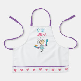 Personalized Kids Pancake Chef Apron エプロン
