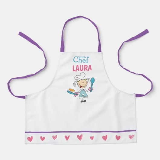 Personalized Kids Pancake Chef Apron エプロン (正面)