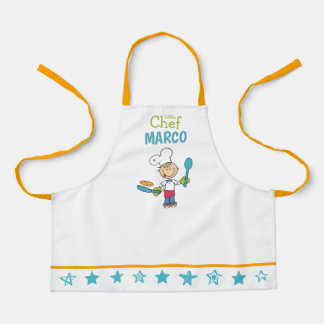 Personalized Kids Pancake Chef Apron With Stars エプロン