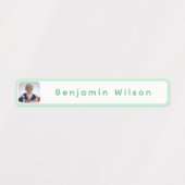 Personalized Kids Photo Name Waterproof ラベル (デザイン1)