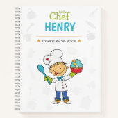 Personalized Kids Recipe Notebook ノートブック (正面)