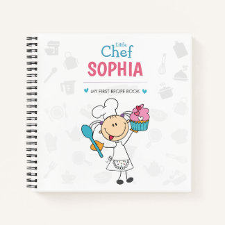 Personalized Kids Recipe Notebook – Little Chef ノートブック