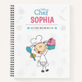 Personalized Kids Recipe Notebook – Little Chef ノートブック (正面)