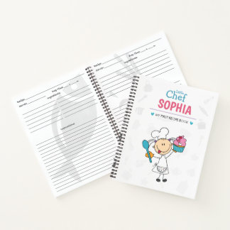 Personalized Kids Recipe Notebook – Little Chef ノートブック