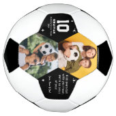 Personalized Kids Soccer Photo and Custom Message サッカーボール (回転)