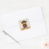 Personalized kids stickers colorful スクエアシール (封筒)