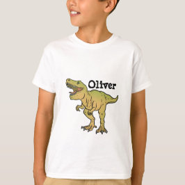 Personalized Kids T-REX Dinosaur Birthday Tシャツ