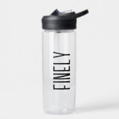 Personalized Kids Water Bottle, Custom name for ウォーターボトル (左面)