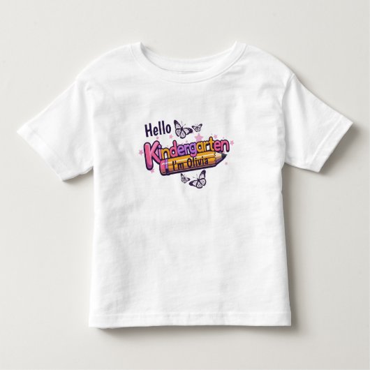 Personalized Kindergarten Graphic T-Shirt トドラーTシャツ (正面)