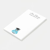 Personalized kindergarten school teacher funny owl ポストイット (アングル)