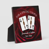 Personalized King Queen Special Couple Valentines  フォトプラーク (正面)