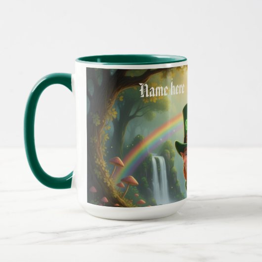 Personalized Kiss me I am irish - Combo mug マグカップ (左)