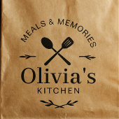 Personalized Kitchen Logo Rubber Stamp ラバースタンプ