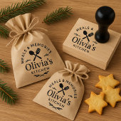 Personalized Kitchen Logo Rubber Stamp ラバースタンプ