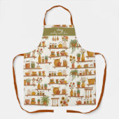 Personalized Kitchen Shelf Apron (Custom Name) エプロン (正面)