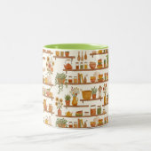 Personalized Kitchen Shelves Pattern Coffee Mug ツートーンマグカップ (中央)