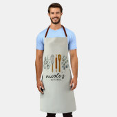 Personalized Kitchen Utensils Apron エプロン (着用した状態)