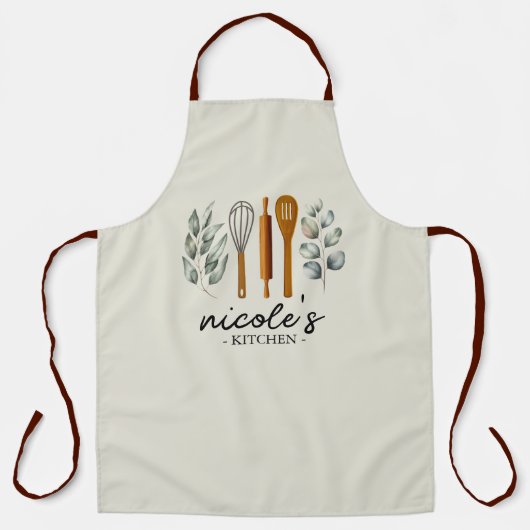 Personalized Kitchen Utensils Apron エプロン (正面)