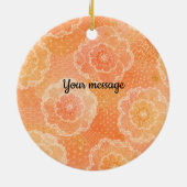 Personalized Kitsune Ceramic Ornament | Japanese F セラミックオーナメント (裏面)