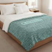 Personalized Knit Pattern Cozy Fleece Blanket シェルパブランケット