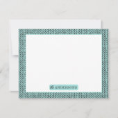 Personalized Knit Pattern Note Card ノートカード (正面)