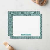 Personalized Knit Pattern Note Card ノートカード (正面/裏面インサイチュ)