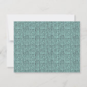 Personalized Knit Pattern Note Card ノートカード (裏面)