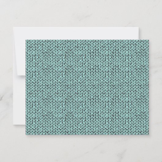 Personalized Knit Pattern Note Card ノートカード (裏面)
