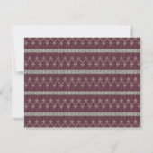 Personalized Knit Pattern Note Card ノートカード (裏面)