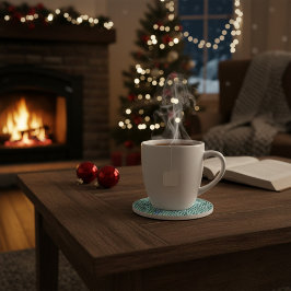 Personalized Knit Pattern Sandstone Coaster コースター