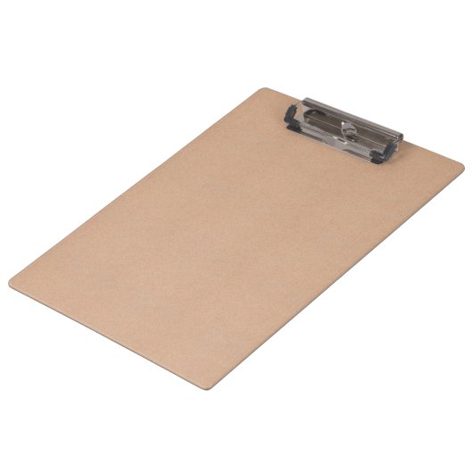 Personalized Kraft Paper Style Clipboard Design クリップボード (アングル)