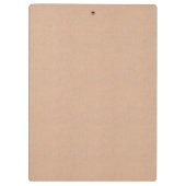 Personalized Kraft Paper Style Clipboard Design クリップボード (裏面)