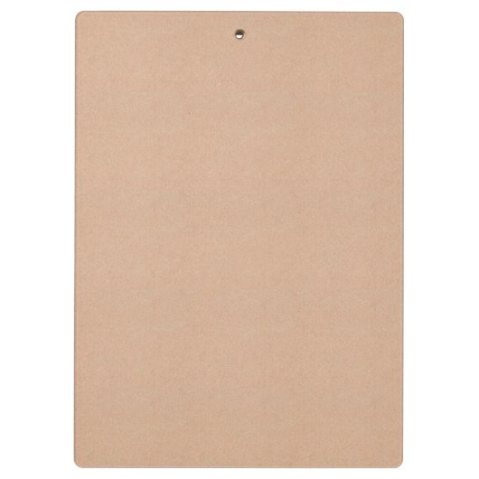 Personalized Kraft Paper Style Clipboard Design クリップボード (裏面)