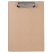 Personalized Kraft Paper Style Clipboard Design クリップボード (正面)