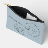 Personalized Labrador Pouch Ice Blue Dog Mom Gift アクセサリーポーチ (見開き)
