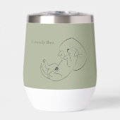 Personalized Labrador Wine Tumbler  Currently Busy (正面)